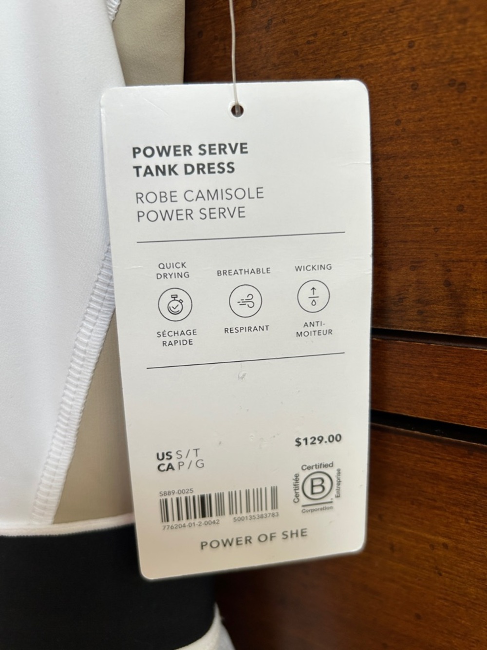 Athleta Power Serve Tank Dress Size Small Tall New - Picture 2 of 6